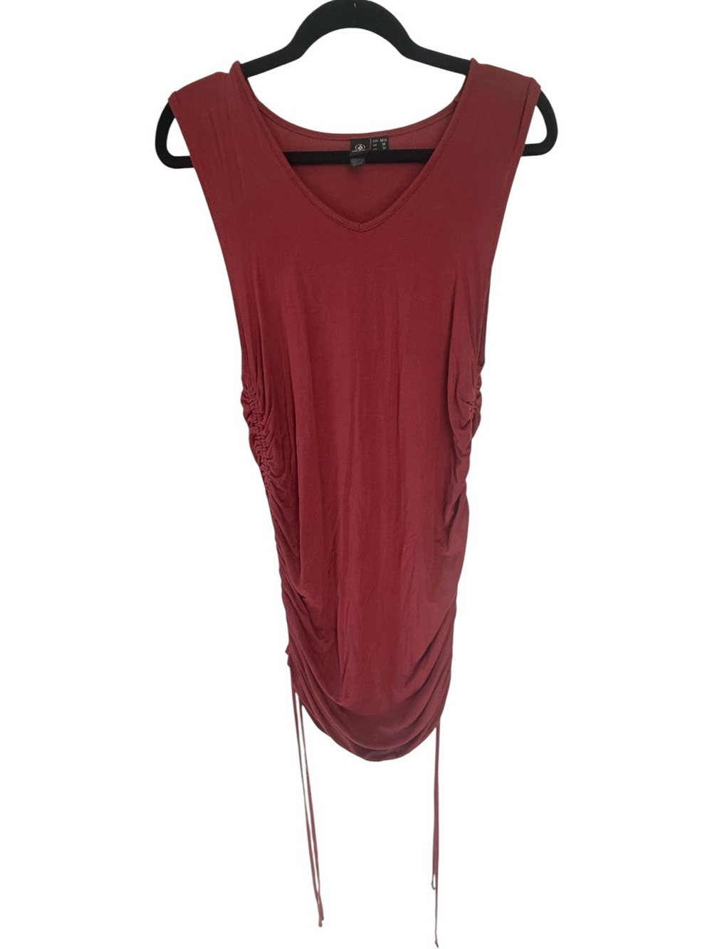Volcom Cinch Ur Here Ruched Bodycon Dress |Auburn Red | Size Medium